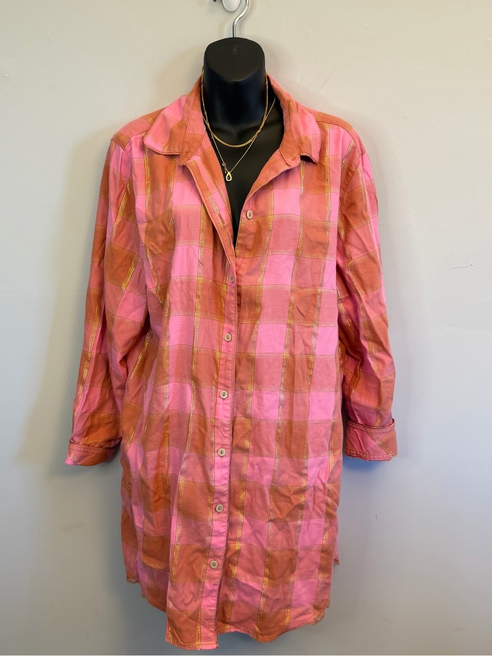 Victoria’s Secret Pink Plaid Midi Dress 💕✨